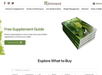 Screenshot Of A Website Offering A Free Supplement Guide Titled 